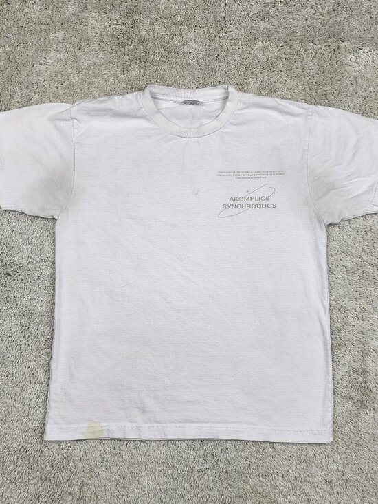 Akomplice Other - Akomplice Synchrodogs Short Sleeve Size Medium M Shirt White USA small Stain
